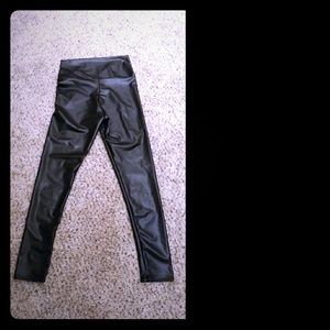 Faux leather leggings