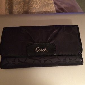 Coach checkbook wallet