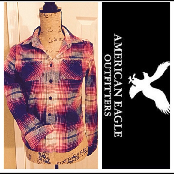 American Eagle plaid shirt 2