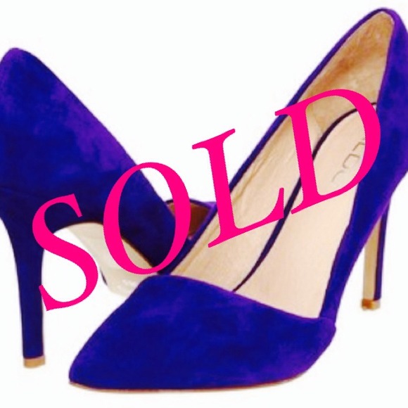 🚫SOLD🚫 ALDO Purple Suede Pointed Toe Heels 👠