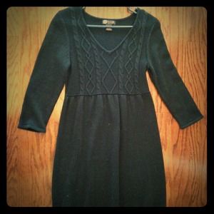 Black sweater dress