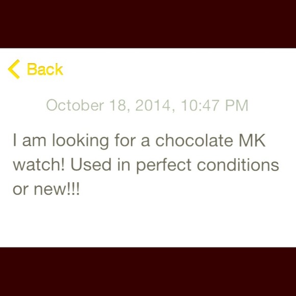 Looking for a Mk watch!