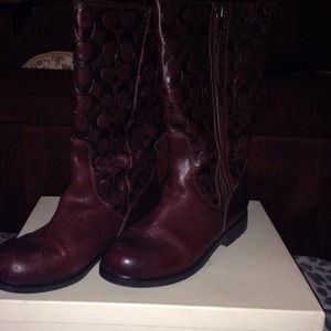 Coach Boots-brown- Final Reduction