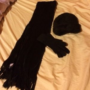 Children gloves 7-14 girls scarf and hat