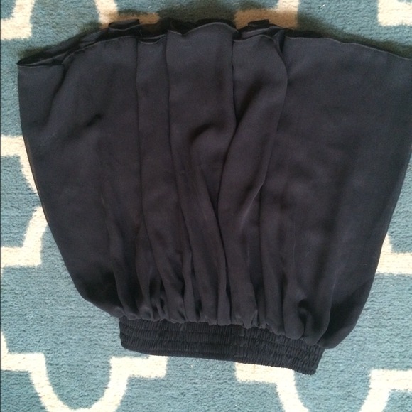 American apparel black chiffon skirt XS - Picture 2 of 3