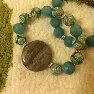 Beaded Bracelet Bloomingdales Agate Stone