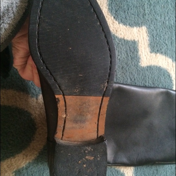 (SOLD)Nine West riding boots with gold buckle sz 7 - Picture 2 of 4