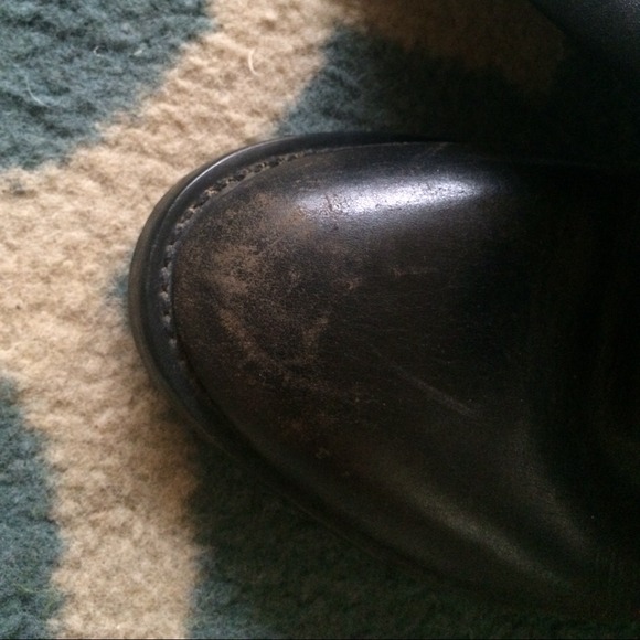 (SOLD)Nine West riding boots with gold buckle sz 7 - Picture 3 of 4