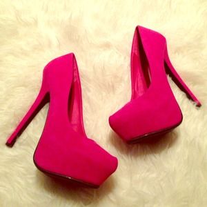 Fuchsia Pink Platform Pump Sexy Heels Sky High