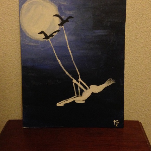 Moon lights her bones