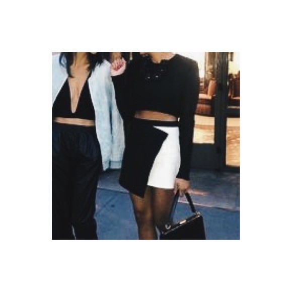 NASTY GAL OUT OF BOUNDS ASYMMETRICAL LAYERED SKIRT