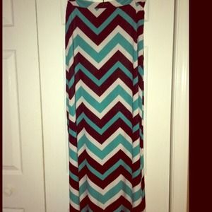 Chevron Maxi skirt
