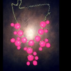 Hot pink bubble necklace!