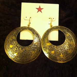 Gold tone, Gypsy earrings