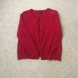 Talbots Red Cardigan
