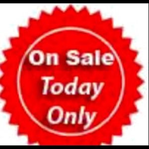 Prices reduced for today only