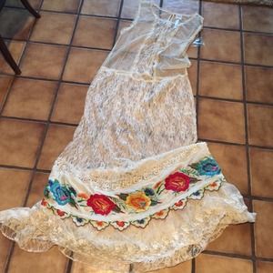 Free people dress + crochet tee + jacket bundle