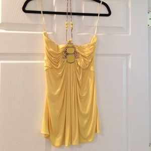Sky yellow halter