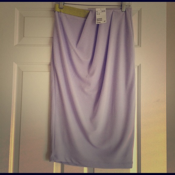 Lavender pencil skirt