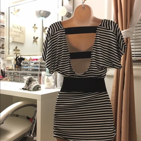 Necessary Objects Black White Striped Top - Picture 4 of 4