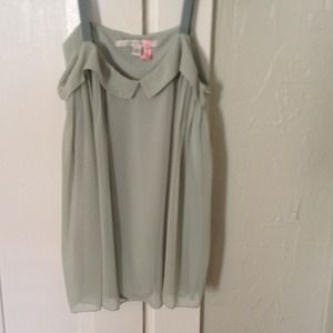 Pale green dressy top