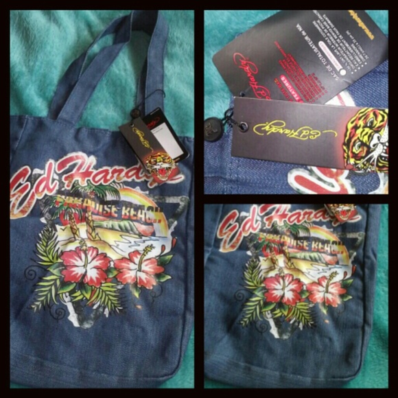 Tote Ed Hardy w/tag 60% less than store