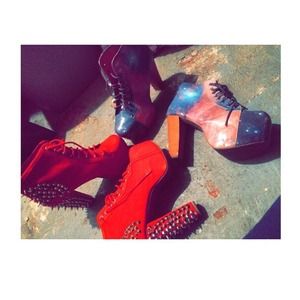 2 pair of JEFFREY CAMPBELL shoes. Gently Worn