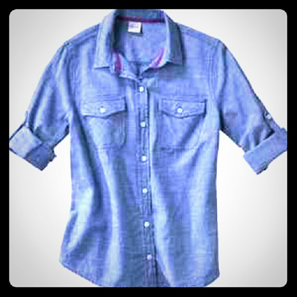 Mossimo chambroy blouse