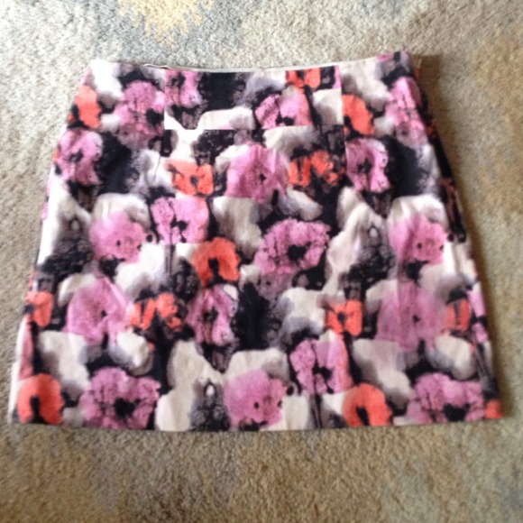 J. Crew floral mini skirt