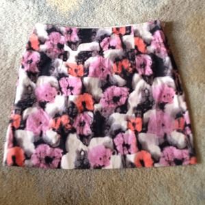 J. Crew floral mini skirt