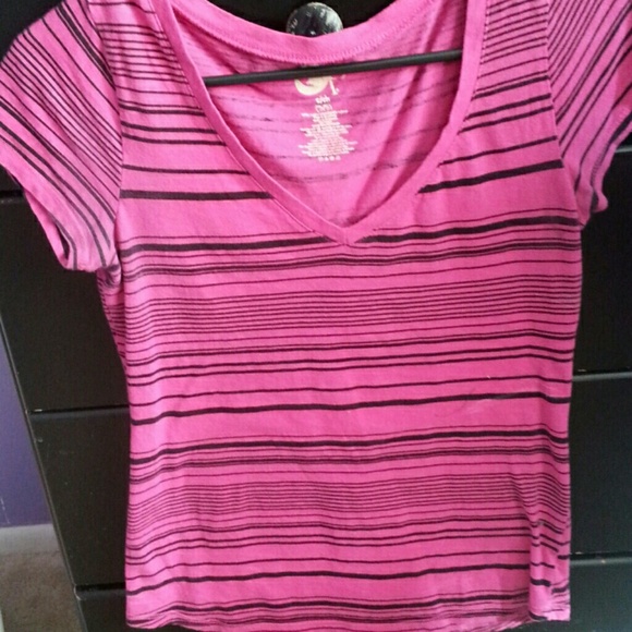 Pink/black striped