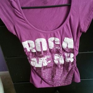 Purple u-neck