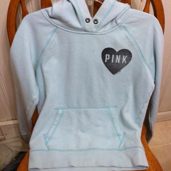 light blue hoodie