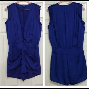 Bebe royal blue romper ⛔️Bundled/Hold⛔️