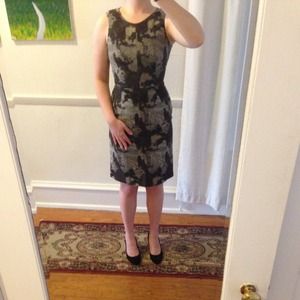 Banana Republic metallic thread work dress