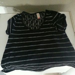 Black and Grey striped top