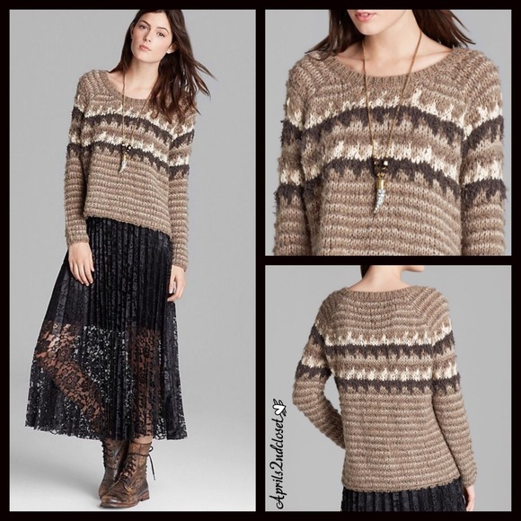 SOLD Free People Fair Isle PulloverSweater - Picture 2 of 4