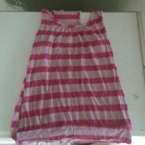 Pink striped tank