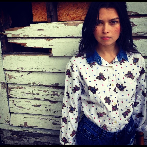 Long Sleeve Bear Button Up 🐻