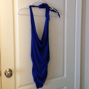 Sexy Guess Marciano royal blue halter top