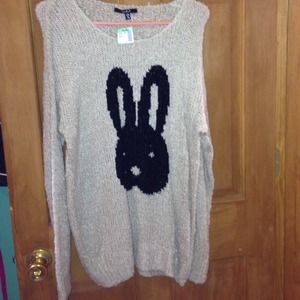 Bunny knitted sweater