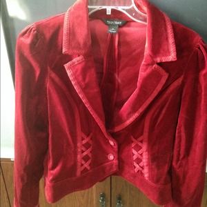 Red velvet White House Black Market blazer