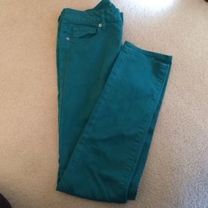Teal American eagle pants