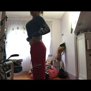 pink sweat pants