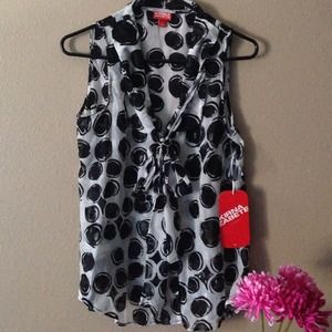 Polka dot blouse