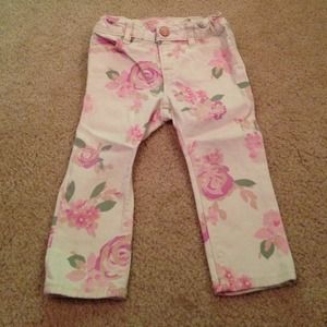 Baby Gap floral skinny jeans 18-24 months