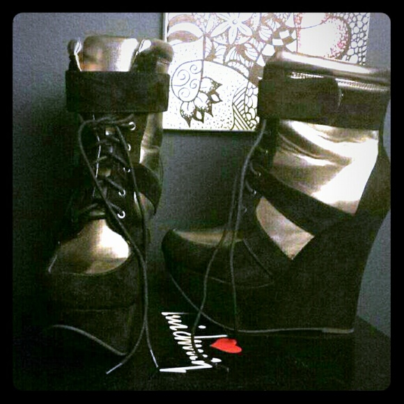 Gorgeous Luichiny Rare Booties Platform Wedges