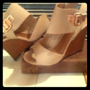 Peep Toe Wedge Ankle Booty