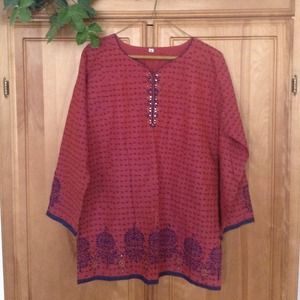 Red and Navy Tunic