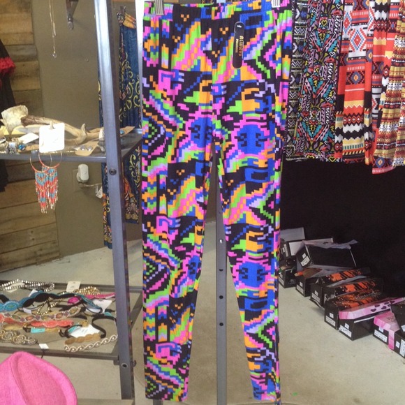 Neon Geometric LEGGINGS